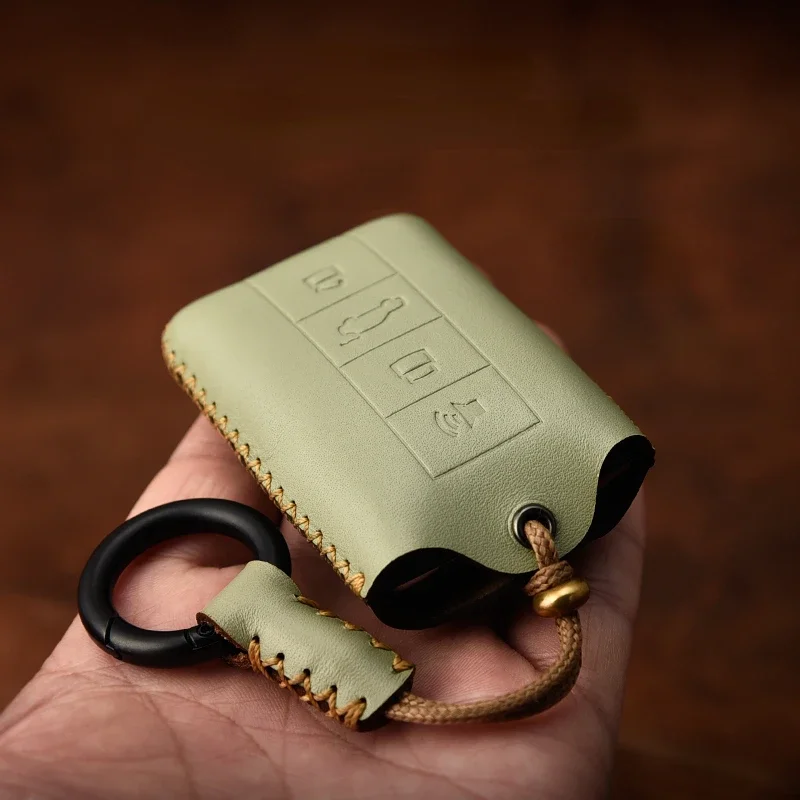 

For Tank 400 2023 Simple Style Handmade Leather Car Remote Key Case Cover Four Colors To Choose From