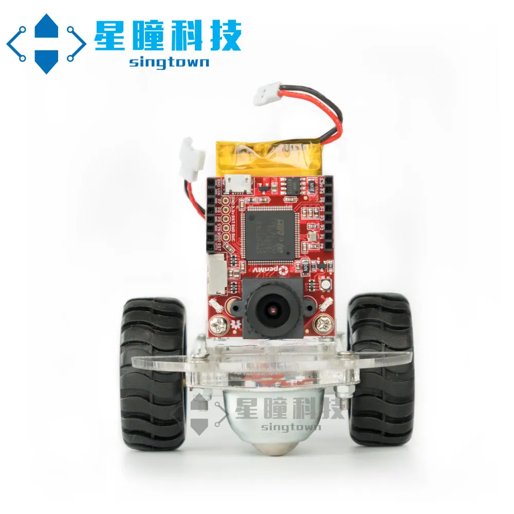 SingTown OpenMV Smart Robotic AGV Car Kit Genuine -Auto Tracking Color Balls or Following Lines OpenMV4 H7 Plus /OpenMV4 3 H7 M7