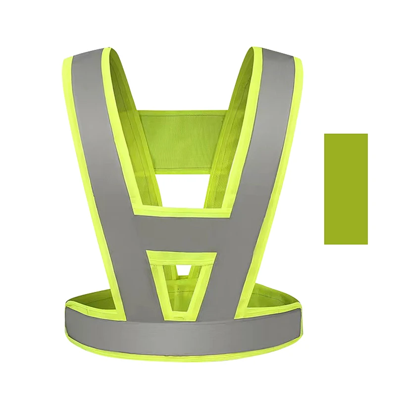 Reflective Vest Motorcycle High Visibility Reflective Vest Belt for Night Running and Cycling Safety Security Warning Vest