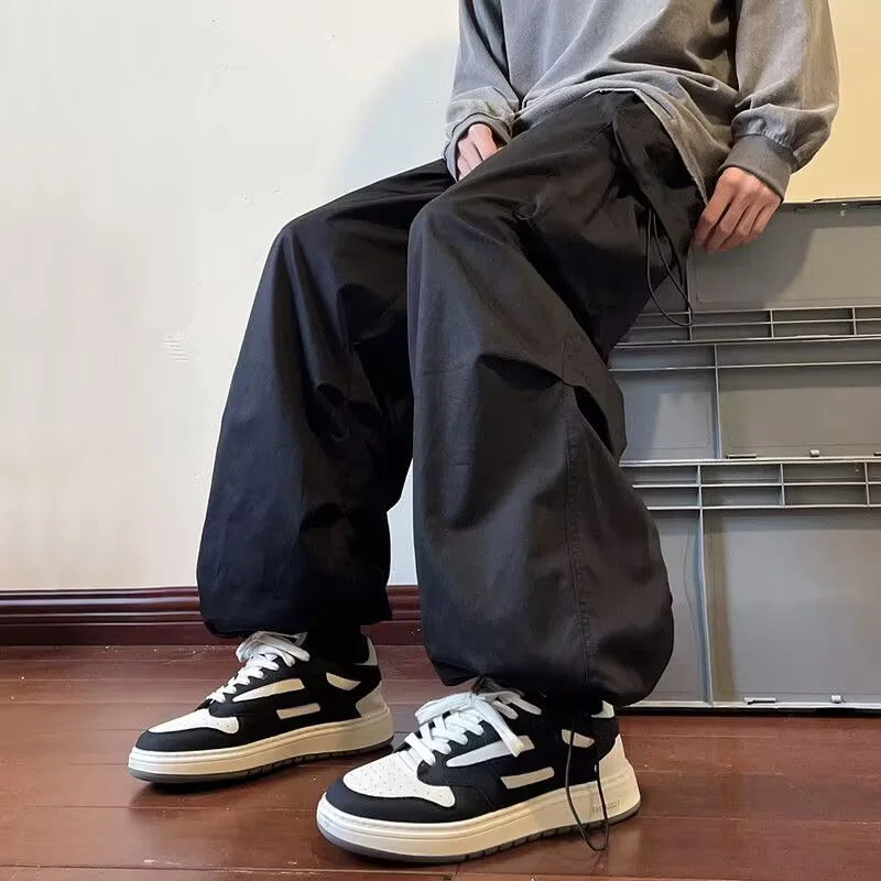 Men Harem Cargo Pants Oversize Wide Leg High Street Fashion
