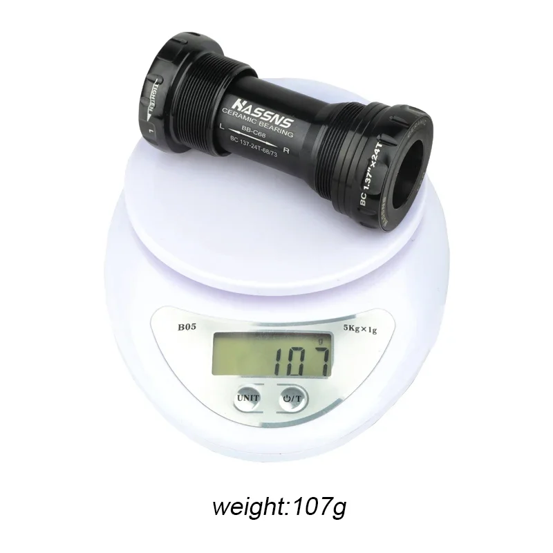 BSA 68 세라믹 바텀 브래킷 24mm BB68 나사식 자전거 BB 중앙 이동식 바텀 브래킷 68mm 73mm MTB 산악 자전거용