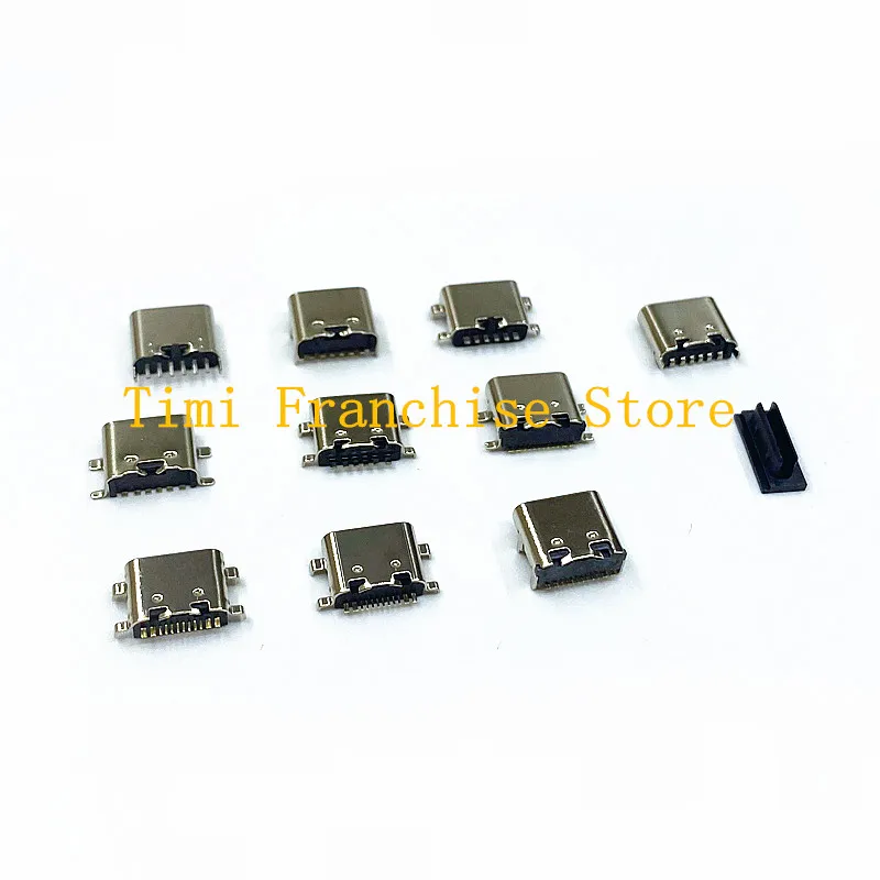 100pcs 10 Models 10 Kinds Micro usb type c cable 3.1 Charging Dock Connectors Use For Mobile Phone drive USb 6Pin 16Pin