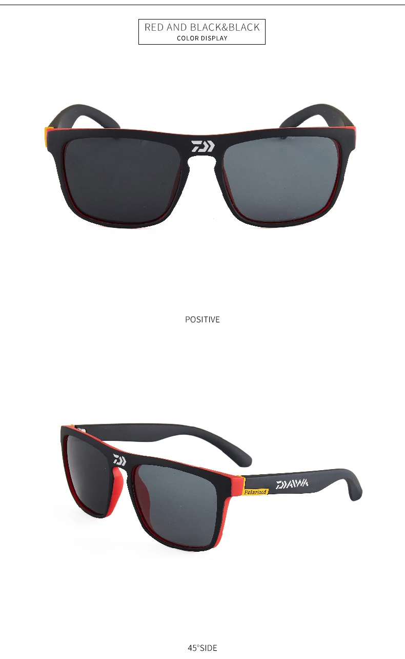 DAIWA 2022 Polarized Sunglasses Men's Driving Shades Sun Glasses Camping Hiking Fishing Sun Glasses UV400 Eyewear motorcycle protective jackets