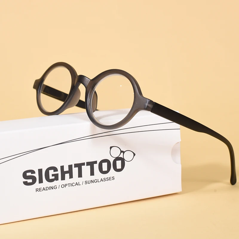 Unisex Round Reading Glasses with Spring Hinges for Enhanced Comfort