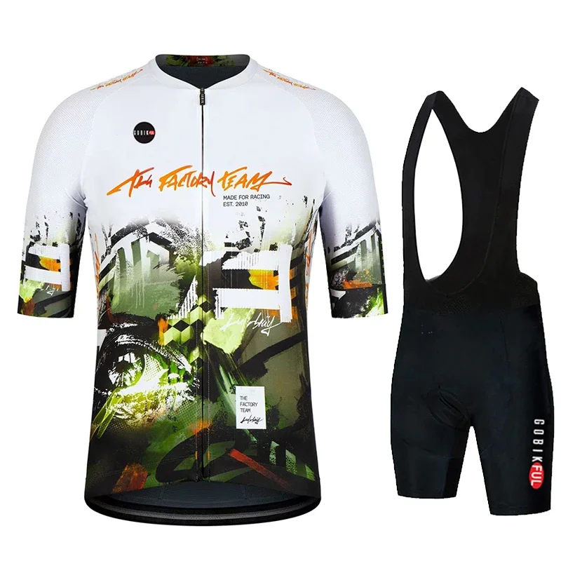 

SALEXO Pro Men's Cycling Jersey Set Summer Cycling Clothing MTB Bike Clothes Uniform Maillot Ropa Ciclismo Cycling Bicycle Suit