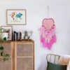 Love Heart Dream Catcher Pendant Feather Car Decor Pendant LED Light Handmade Art Crafts Romantic Beautiful for Girlfriend Gift 3