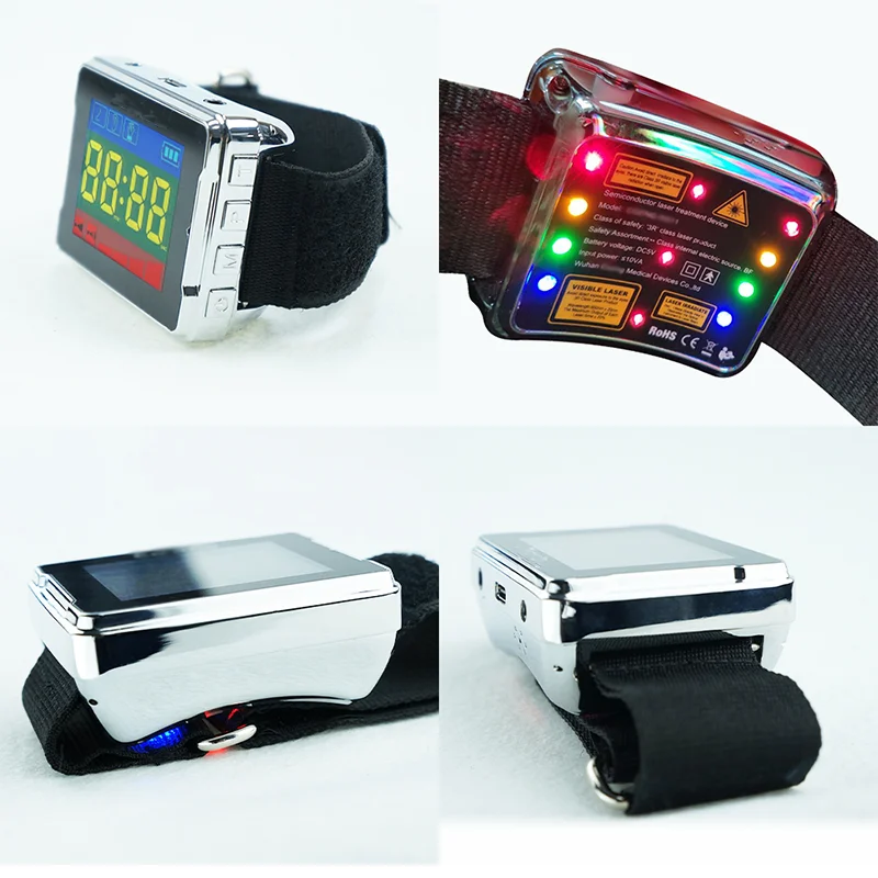 Doctor  4 Color Hypertension Laser Therapy Watch Blood Pressure Rhinitis LLLT Sugar Device