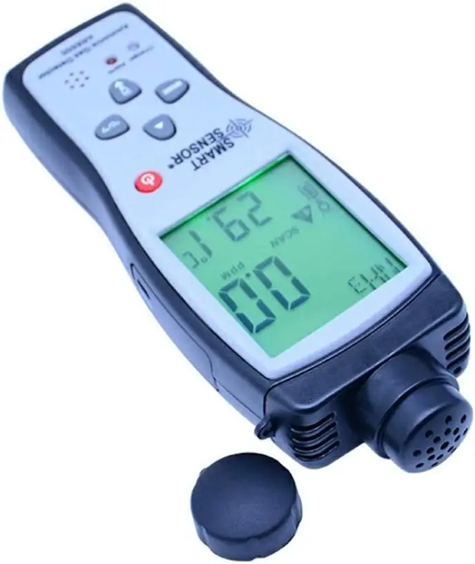 Ammonia Gas Detector 0~100ppm LCD Backlight Rechargeable Li-Battery Powered Sensitive Alarm Digital NH3 Gas Concentration Monito