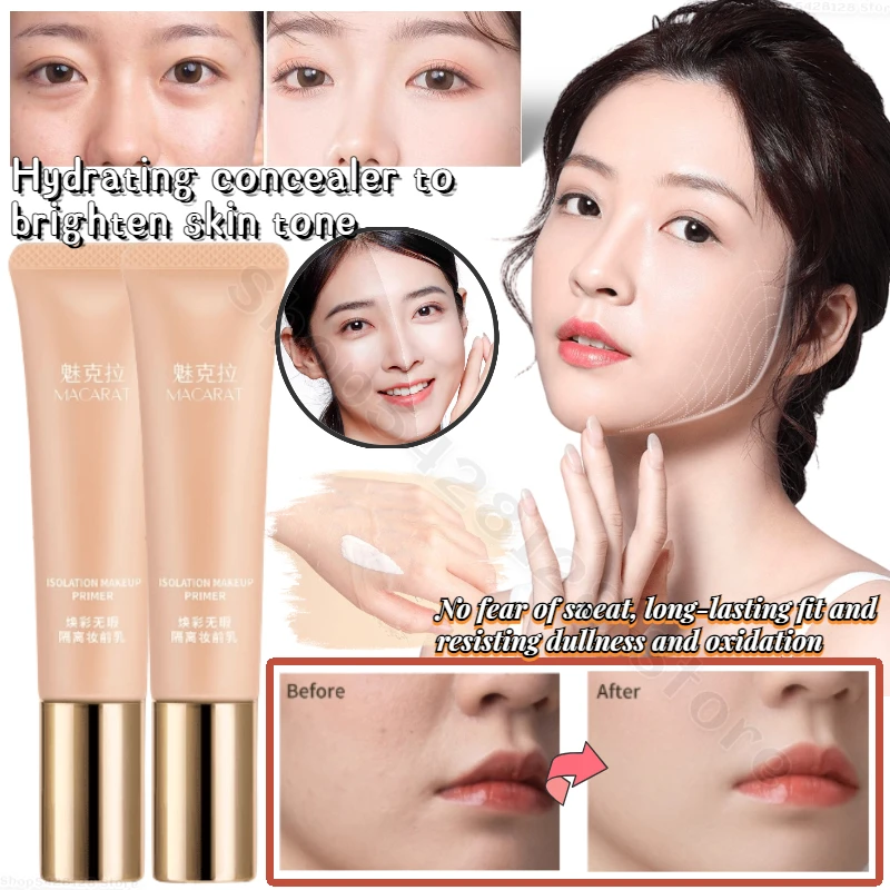 

Brighten Skin Tone Whiten Moisturize and Concealer Cream To Improve Dark Yellow Skin Long-lasting and Compliant Makeup Primer