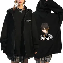 

New Anime Game Genshin Impact Hoodie Fashion Sweatshirt Xiao Mask Japanese Style Jackets Coat Men Women Harajuku Manga Outerwear