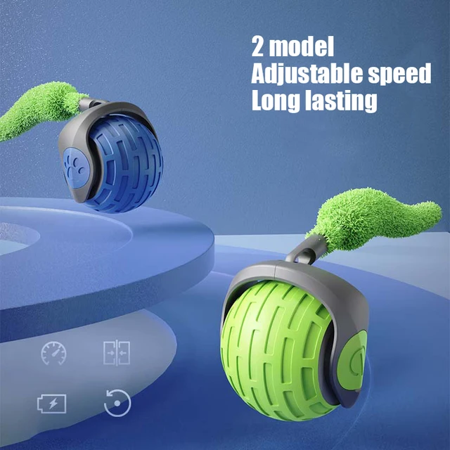 New Interactive Cat Toys Ball Auto Electric Rolling Ball Toys for Cat Kitty Pet Smart Automatic Teaser USB Rechargeable Cat Toy 2