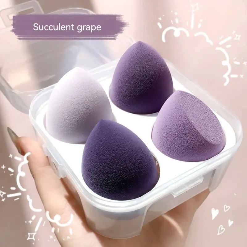 Beauty Eggs 4PCS Beauty Eggs Set Seamless Smudging More Hygienic Prevents Bacteria Buildup Create A Flawless Makeup Look Beauty Egg Case