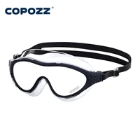 Big Frame Professional Swimming Waterproof Food Grade Silicone Glasses Swim Eyewear Anti-Fog UV Adult Men Women Diving Goggles 1