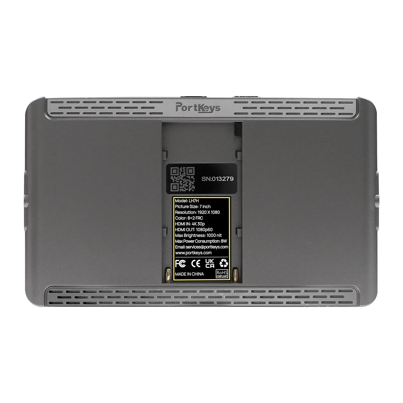 Portkeys LH7H Camera Field Monitor 7" 1000 Nit Touch Screen 3D LUT ARRI False Color New Peaking for DSLR