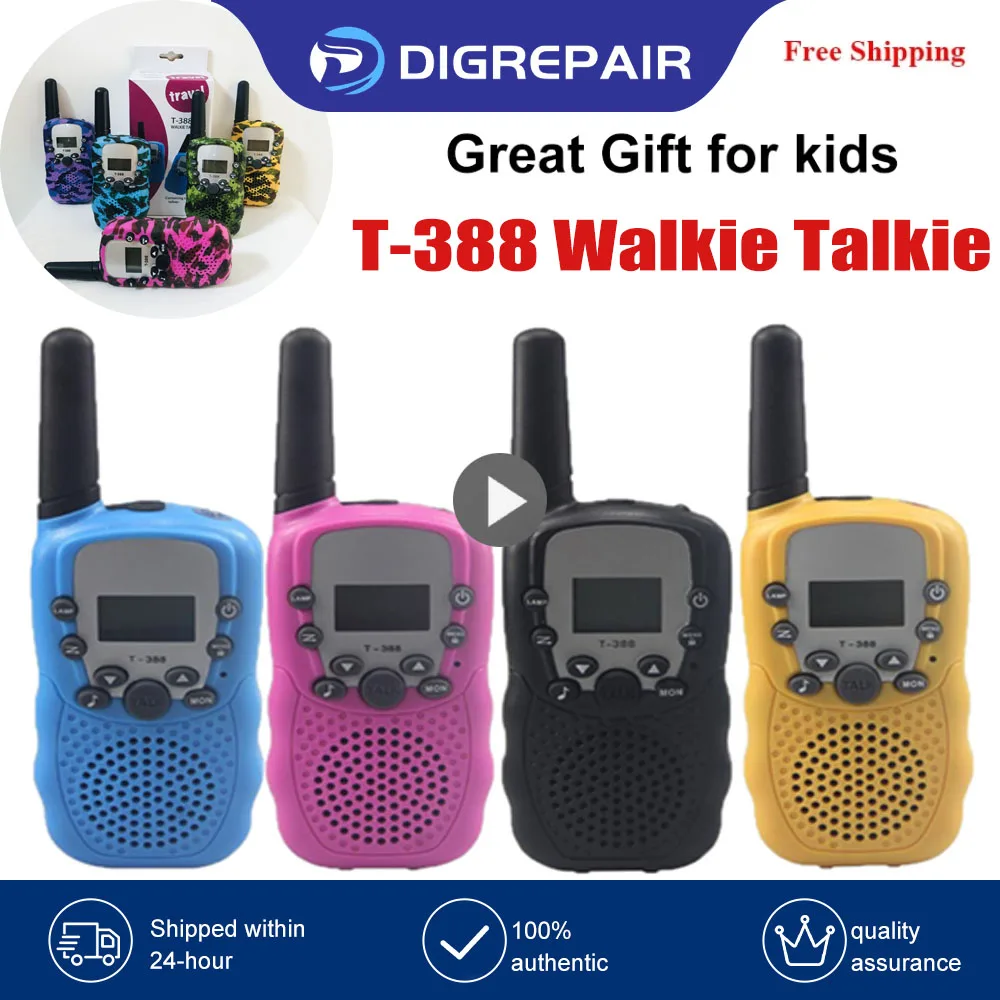 

1PCS Mini Kids Walkie Talkie Handheld Transceiver 8KM Receiver Two Way Radio Walkie-Talkie Radio Comunicador Toys For Boys Girls