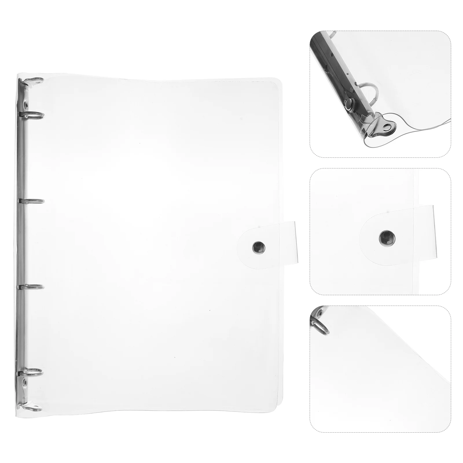 

A4 Transparent Binder Office PVC Plastic Hand Account Cover Loose-Leaf Account Book Case Notebook Cover Binder For Replace Shell