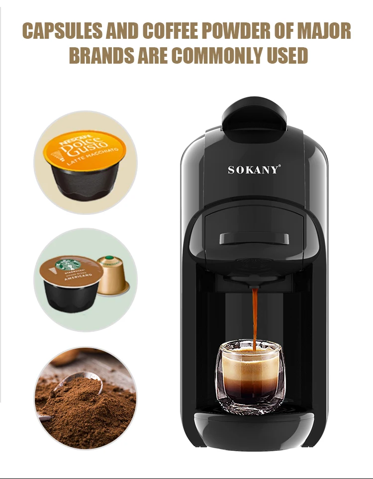 Efficiency Espresso Coffee Machine Nespresso Dolce Gusto And Coffee Powder 19 Bar 1450w High Power Capsule Coffee Maker - Coffee Makers - AliExpress