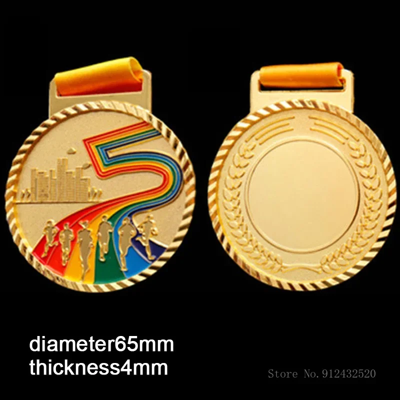 Customized Metal Marathon Medal Listing Customized Engraving Medal Listing Badge School Competition Games Awards Marathon Gifts