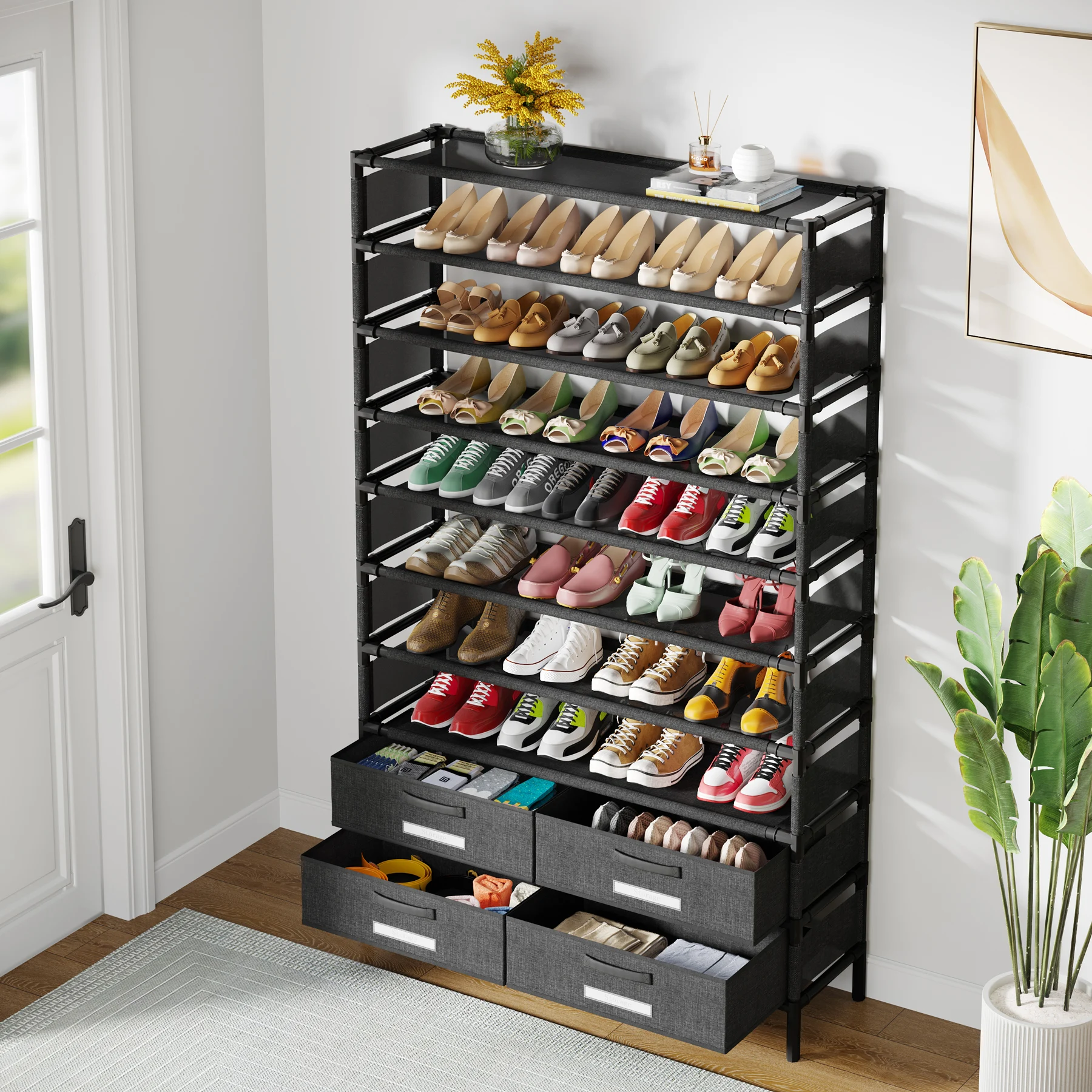 10-Tier Shoe Rack Organizer 2