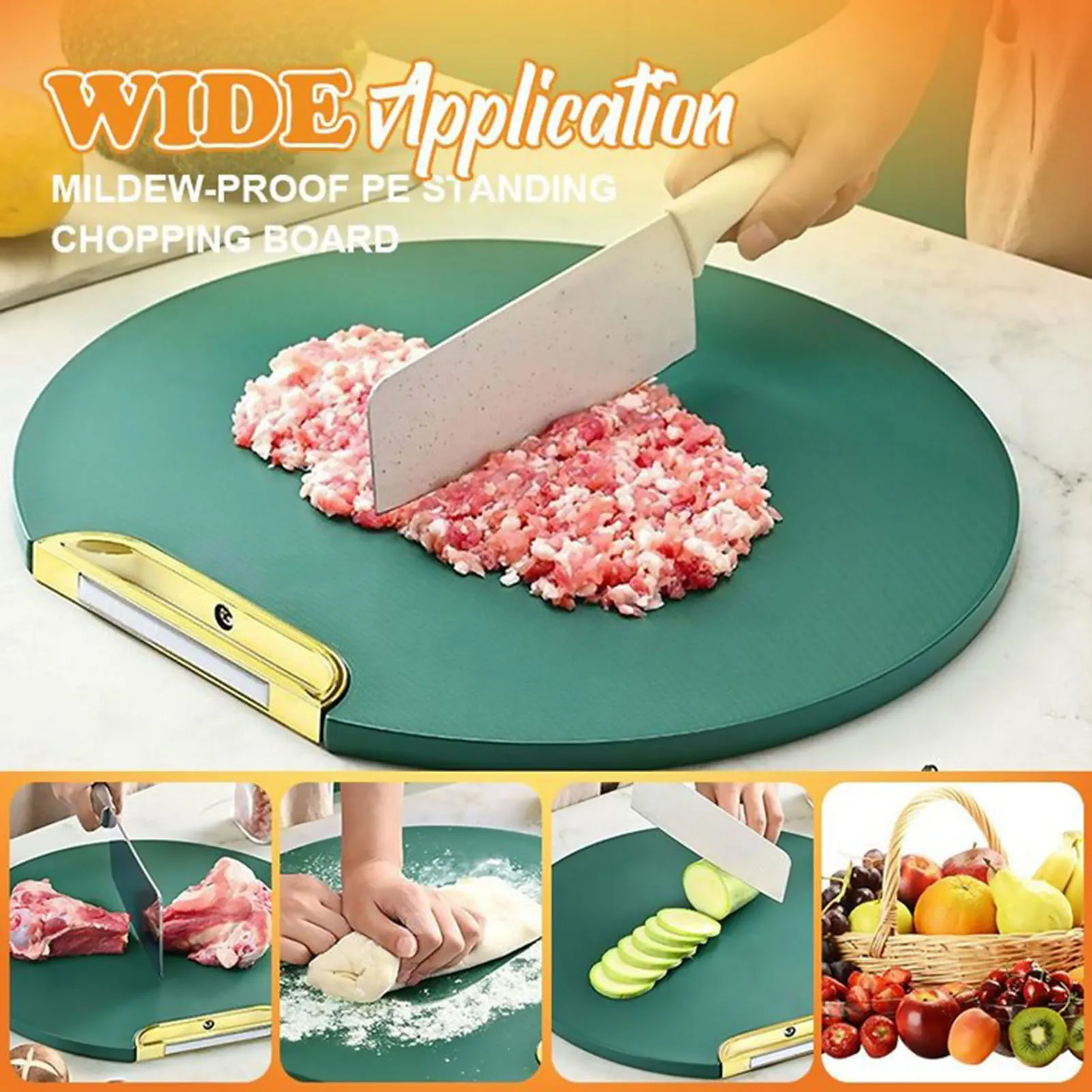 6Pcs Set Cutting Board Chopping Boards Flexible NonSlip Vegetable