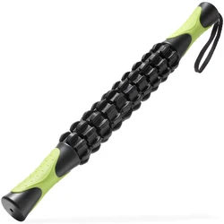 Athlete Recovery Muscle Roller Stick - Body Massage Tool for Soreness Relief and Enhanced Recovery (Black)