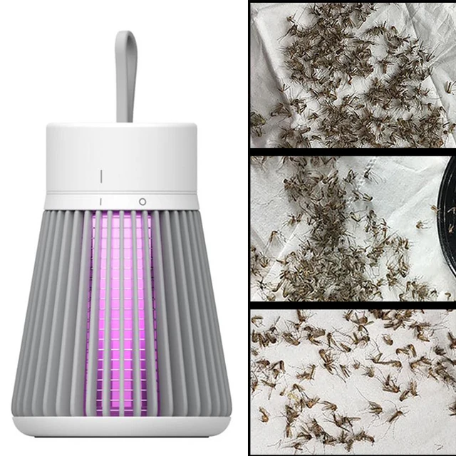 Néma Szúnyog Gyilkos Lámpa Elektromos Antimoszkitók Led Éjszakai Könnyű Usb Újratölthető Légybogár Rovargyilkos Csapda A Hálószobához - Image 4