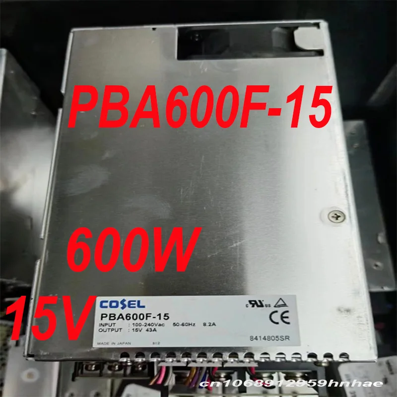 

90% New Genuine For AC100-240V 600W 15V 43A Power Supply For PBA600F-15 PBA600F-12 PBA600F-24