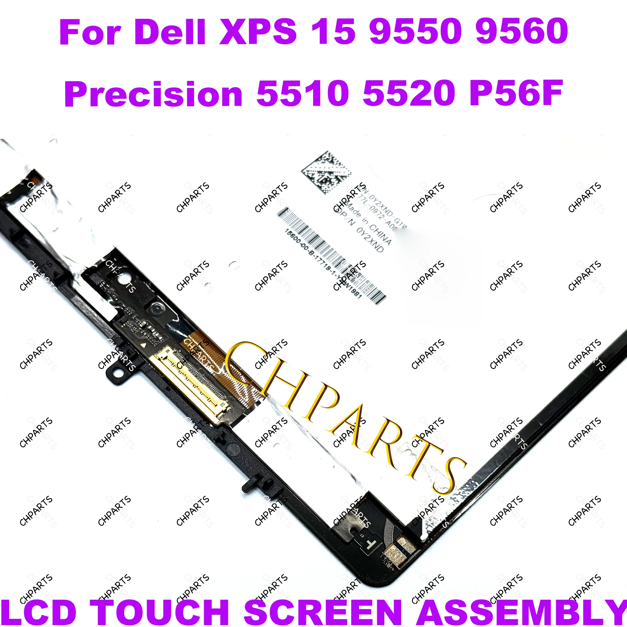 Écran Tactile LCD Dell XPS 9550 / Precision 5510/5520 - 4K UHD - Neuf Authentique - Garantie 3 Mois