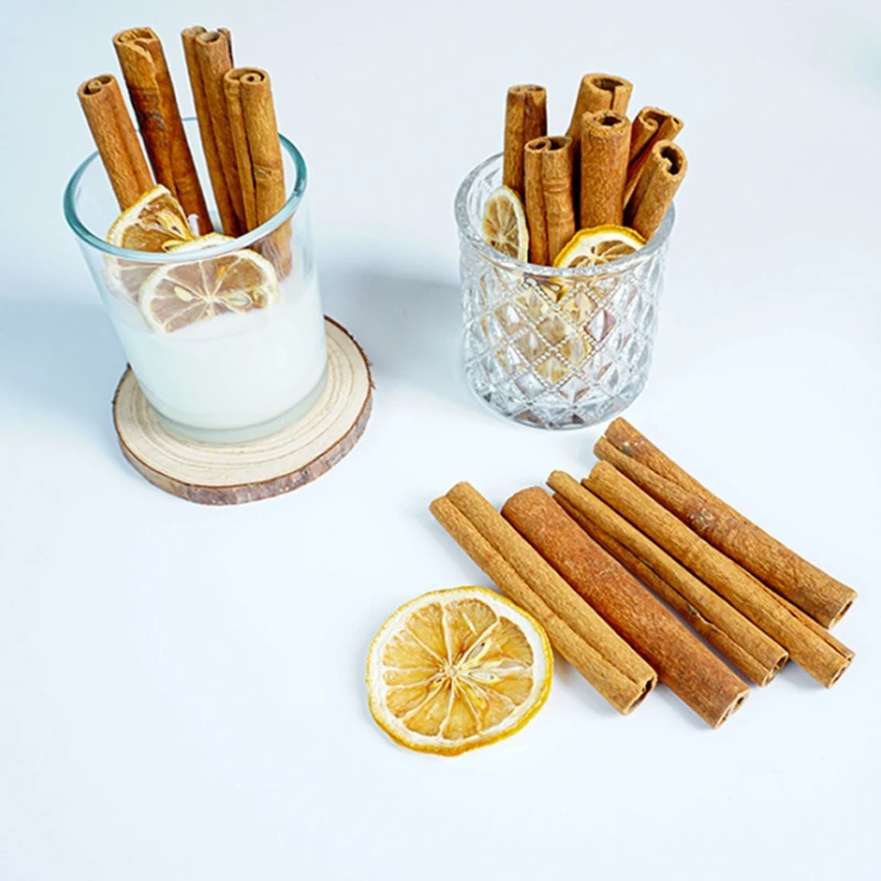 5 Pieces Natural Dried Cinnamon Sticks DIY Scented Candles Soaps Making Materials Premium Grade Real Cinnamon Rolls