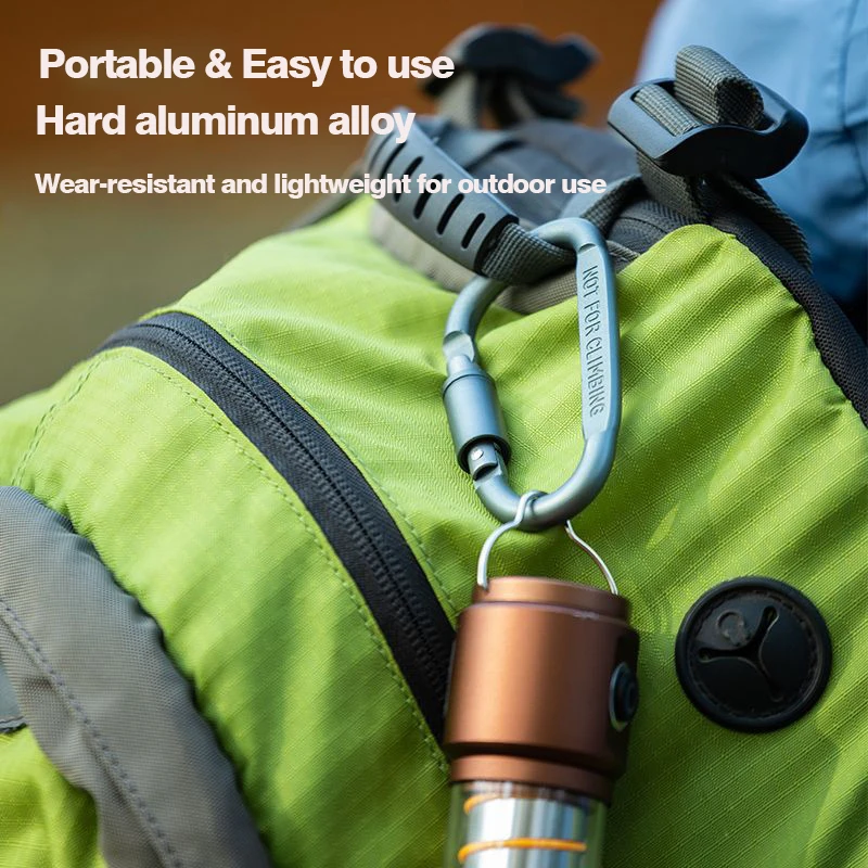 5pcs Tactical Carabiner Edc Gadgets Outdoor Survival Caribiner Keychain Tactical Goods Accessories Quickdraw Clip Caribiner Hook 6