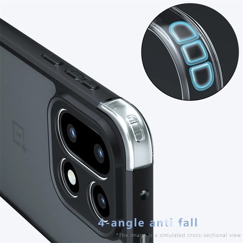Matte Silicone Shockproof Protective Phone Case - TPU Back Cover