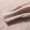 100% Pure Wool Men's O-Neck Pullover Solid Large Size Loose Casual Sweater Spring and Autumn Can Be Outdoor Cashmere Sweater 6