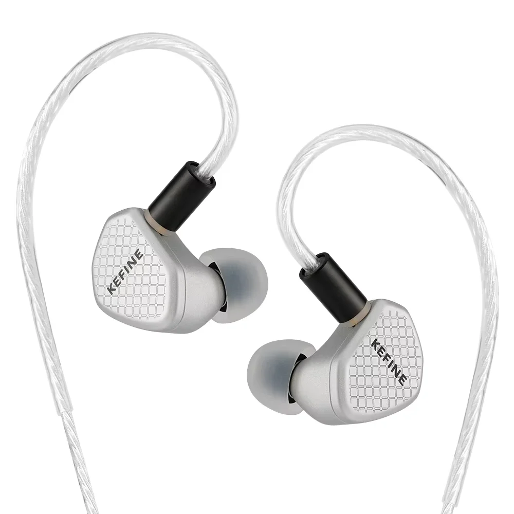 Fones de Ouvido Intra-auriculares Hi-Fi Kefine Klean SV e Kefine Klean Black com Driver Dinâmico de Diafragma DLC de 10mm, Borrachas e Cabo SPC