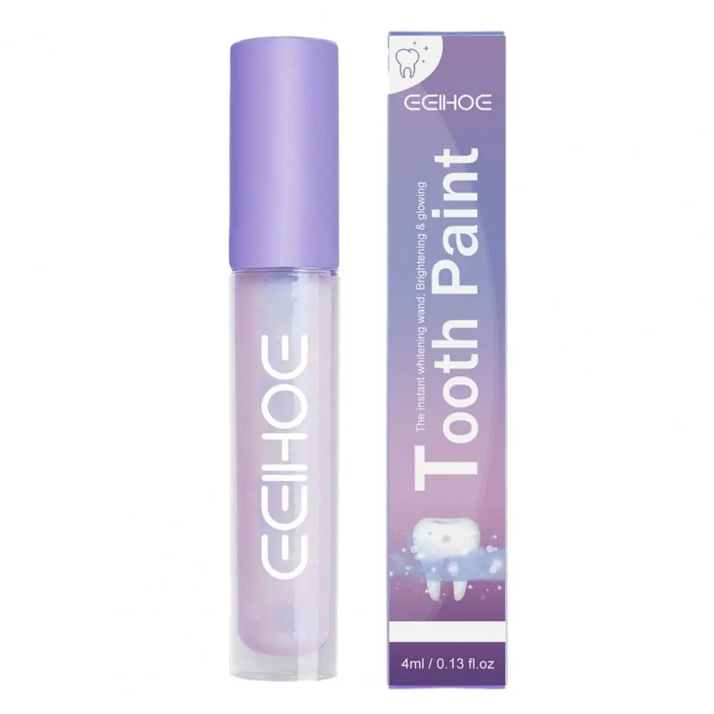 

4ML Women Men Teeth Whitening Pen Glossy Finish Oral Care Refreshing Instant Shining Tooth Pen