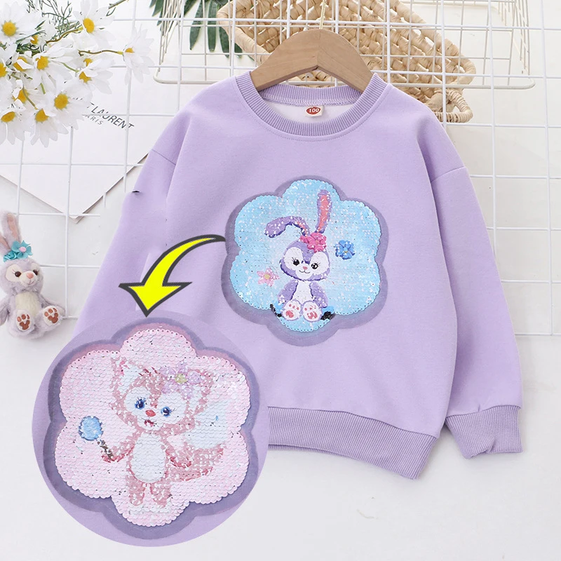 

New Girl's Sweater Pullover Color-changing Sequin Top Long-sleeved Color-changing Sweatshirt Boys Clothes Children's Clothing