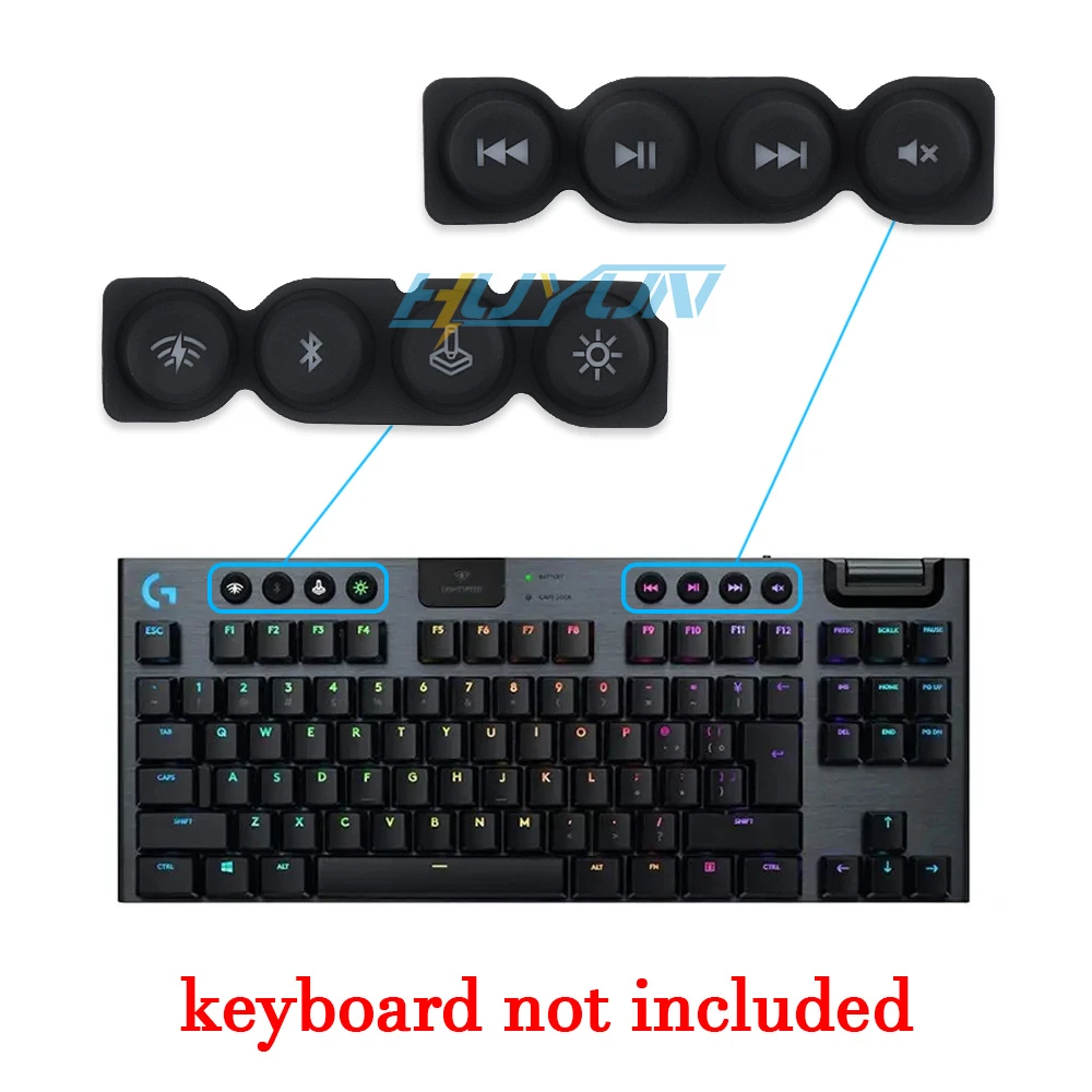 Volledige set toetsenbordtoetsen compatibel met Logitech G813/G815/G913