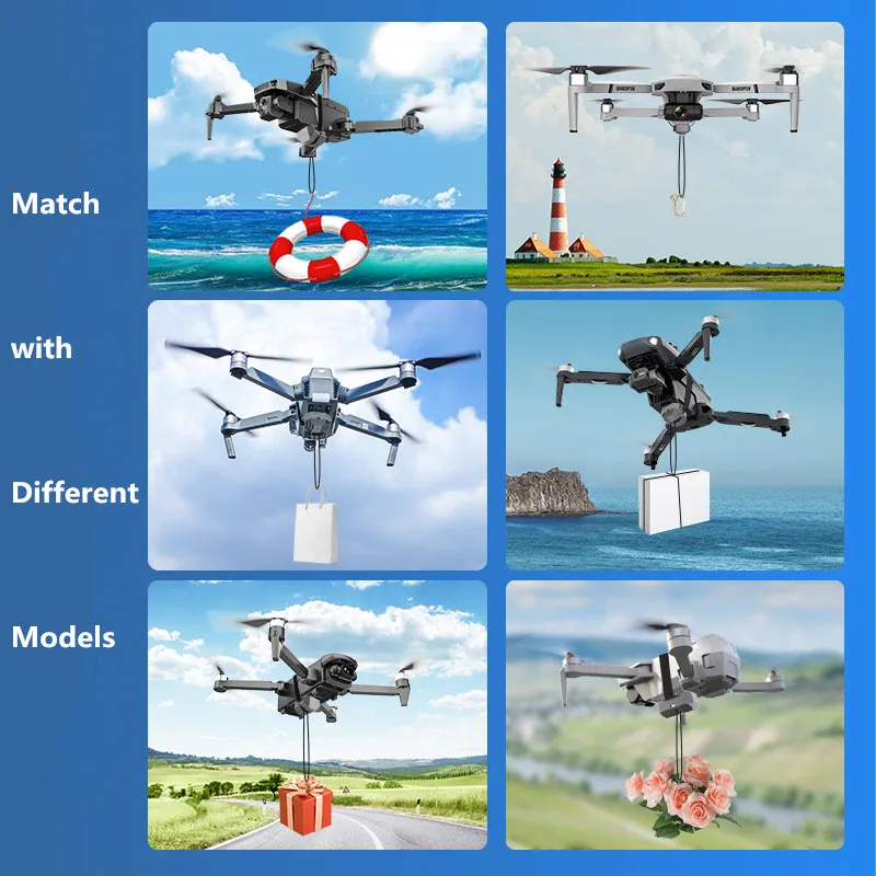 Drone Airdrop Thrower For DJI Mavic 3 Pro AIR 2/2S/3/3 Pro MINI 2 Remote Airdrop Air Drop System Fishing Bait Wedding Ring UAV Parachute