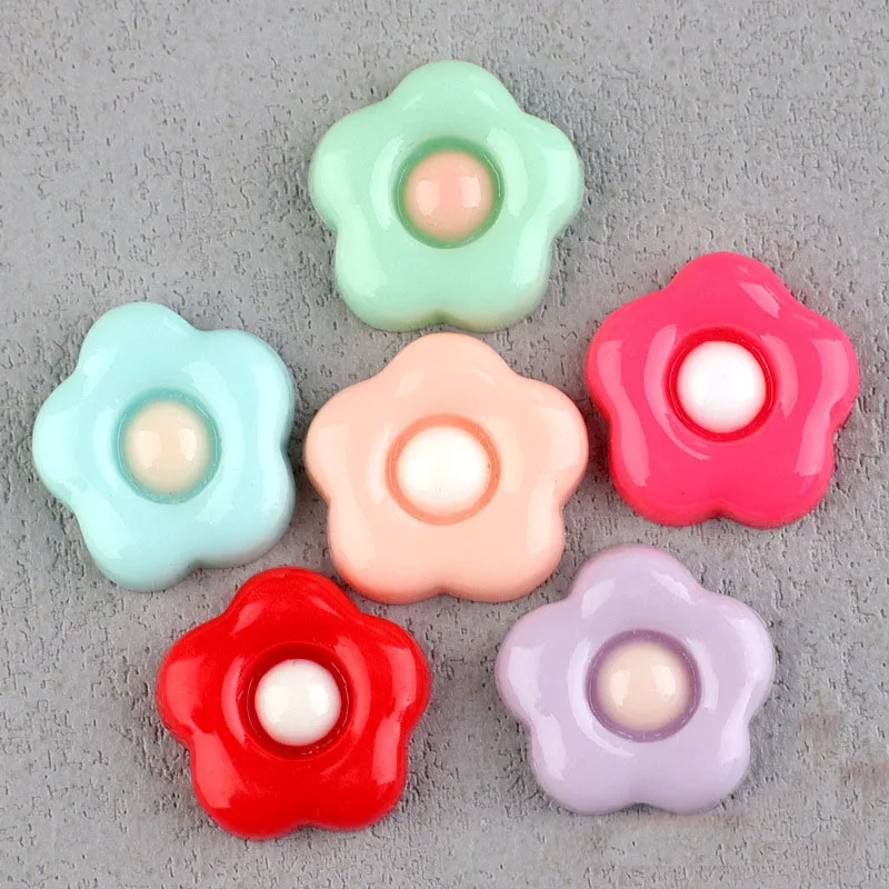 

Новинка 100 шт. 16 мм Симпатичные Весенние цветы Кабошоны из смолы 16 мм Цветочные пуговицы наклейки подходят для фотографий