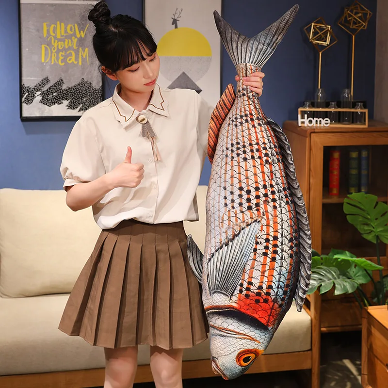 Soft Marine Fish Plush Toy Pillow Stuffed Animal Cushion