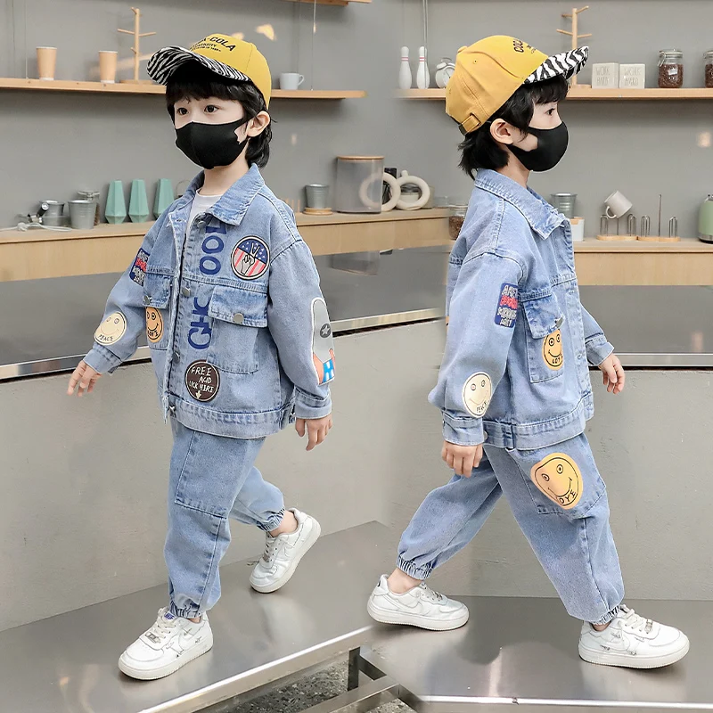 Kids Clothes Boys Tracksuit Kids New Toddler Boy Clothing Sets Spring Children  Clothing Sets Denim Jacket + Jeans Sports Sets - AliExpress