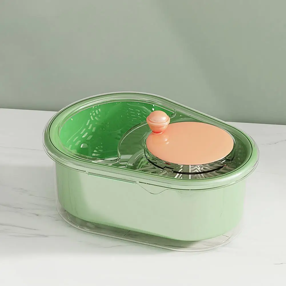 Fruit Runner Efficient Fruit Vegetable Washer with Capacity Spinner Bowl Detachable Brush Drain Basket for Easy Fruit Cleaner 2
