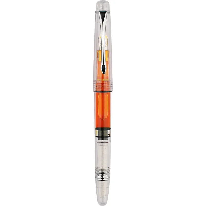 MAJOHN Final Craftsman S8 Fully Transparent Injection Molding Lightweight Edition Pen Adult Student Writing Practice Pen Ink Pen majohn s mind sharp metal paint pen small fresh adult student writing practice brush homework ink pen loader rotating ink