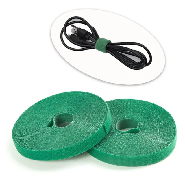 3Rolls 2M Tartós Nagy Teherbírású Erős Nejlon Otthoni Hegymászás Ragasztó Újrafelhasználható Kerti Nyakkendő Szalag Töltő Kábel