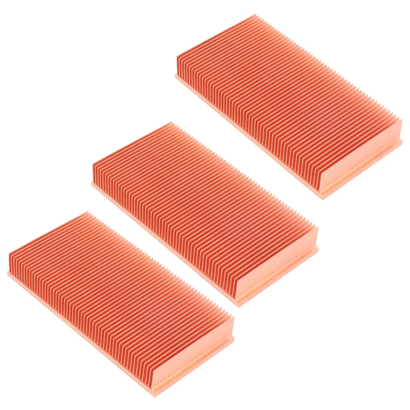 

3X Pure Copper Heatsink 100X50x15mm Skiving Fin Heat Sink Radiator For Electronic RAM Chip LED VGA Cooling Cooler