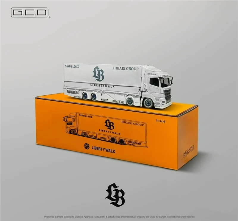 GCD 1/64 三菱 ふそう LB-TRUCKS リバティウォーク 3台セット