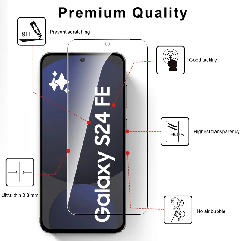 3-Pack Ultra HD 9H Tempered Glass Screen Protector