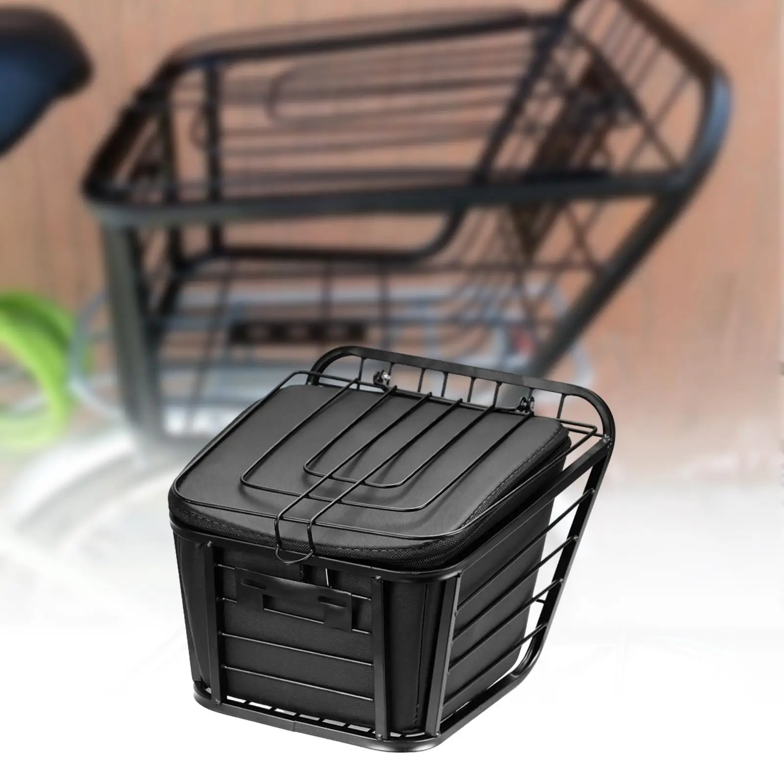 

Bike Rear Basket Bicycle Cargo Rack Lightweight Shopping Bag Carrying Bicycle Basket, Cycling Rack Basket for Hiking Biking