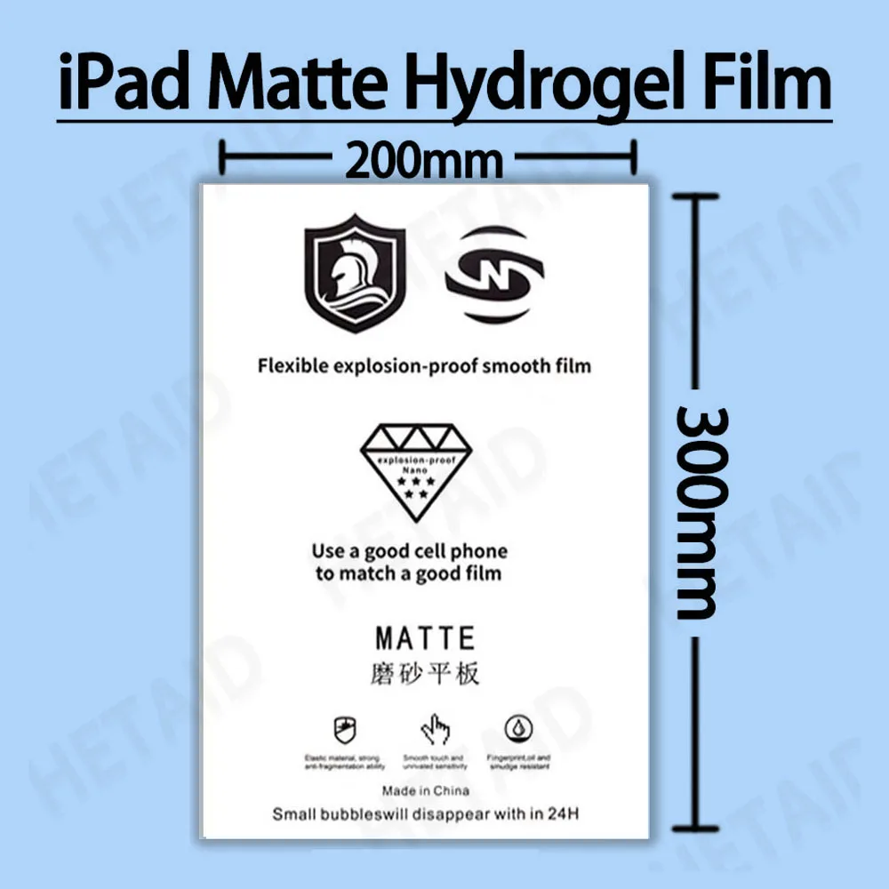 25/50pcs A4 TPU Matte Privacy Hydrogel Film for iPad Tablet Mobile Phone Screen Protective HD Sheet for Film Cutting Machine