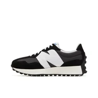 New Balance NB 327 Chaussures de course décontractées respirantes résistantes à l'abrasion à tige basse pour la ville et les trajets quotidiens unisexe noir blanc MS327LB1 1