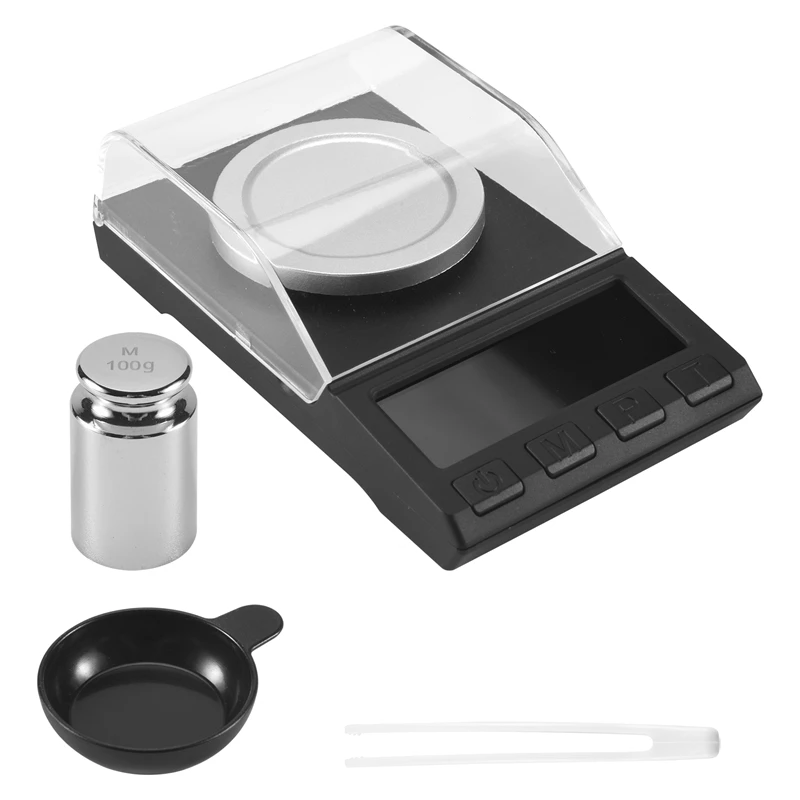 

0.001G Precision Electronic Scales Digital Weighing Gem Jewelry Diamond Scale Portable Lab Weight Milligram Scale 0.001G